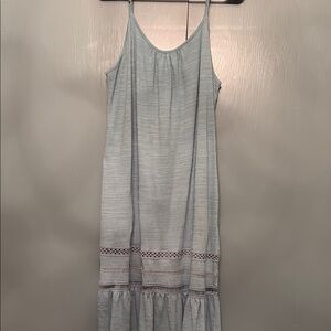 Elegant Gray Sleeveless Dress